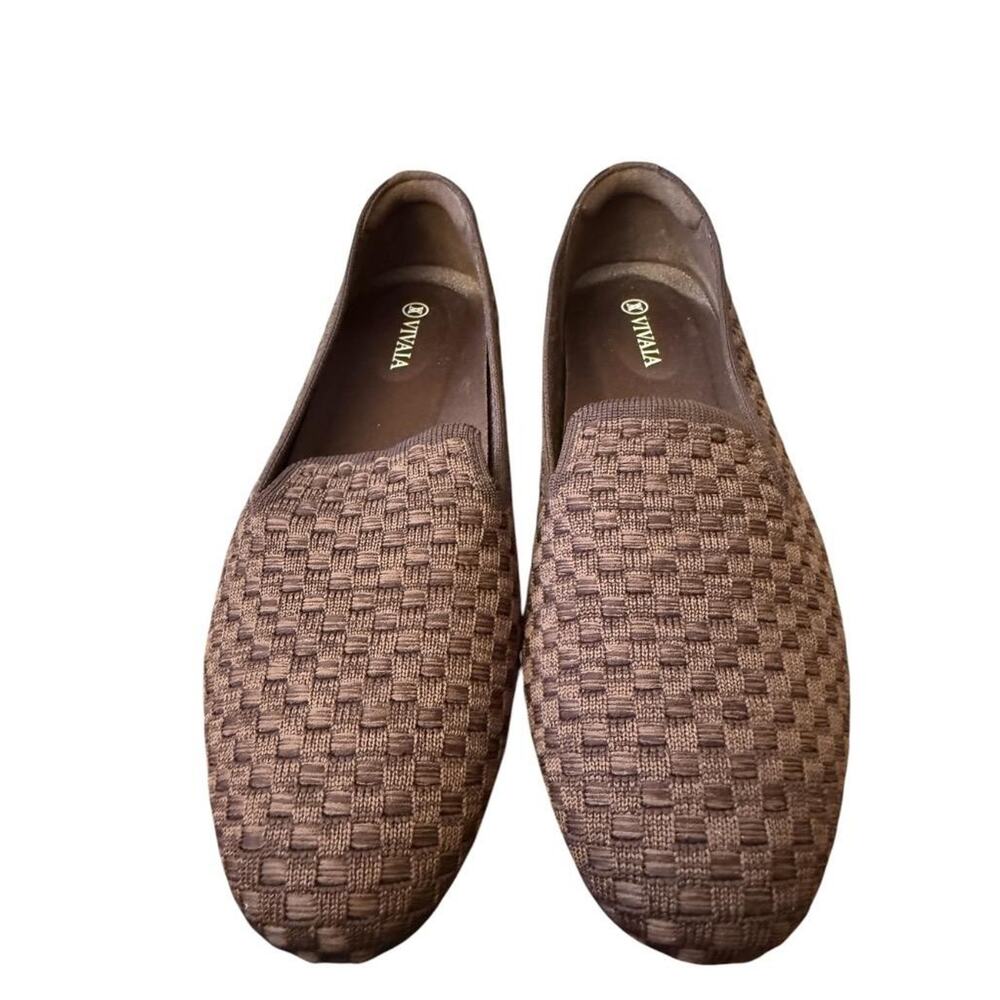 Vivaia Audrey Round Toe Brown Flat Women size 39.5 US 8.5 - Picture 3 of 6